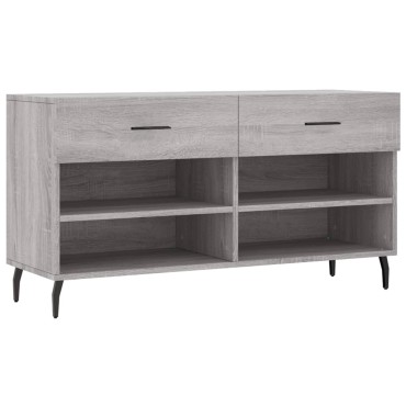 vidaXL Παπουτσοθήκη Γκρι Sonoma 102x35x55cm από Επεξεργασμένο Ξύλο
