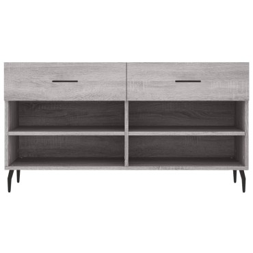 vidaXL Παπουτσοθήκη Γκρι Sonoma 102x35x55cm από Επεξεργασμένο Ξύλο