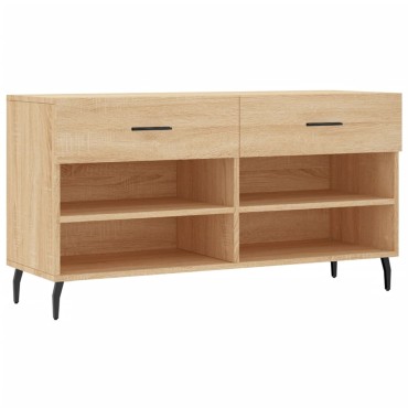 vidaXL Παπουτσοθήκη Sonoma Δρυς 102x35x55cm από Επεξεργασμένο Ξύλο