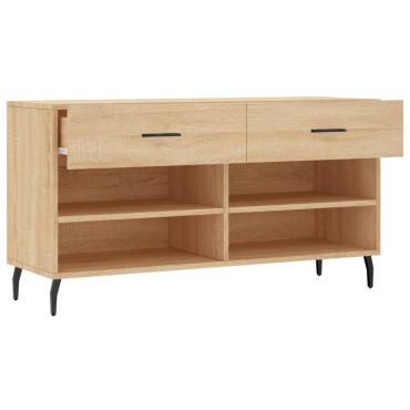 vidaXL Παπουτσοθήκη Sonoma Δρυς 102x35x55cm από Επεξεργασμένο Ξύλο