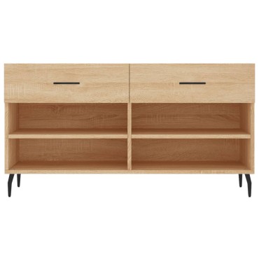 vidaXL Παπουτσοθήκη Sonoma Δρυς 102x35x55cm από Επεξεργασμένο Ξύλο