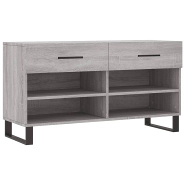 vidaXL Παπουτσοθήκη Γκρι Sonoma 102x35x55cm από Επεξεργασμένο Ξύλο