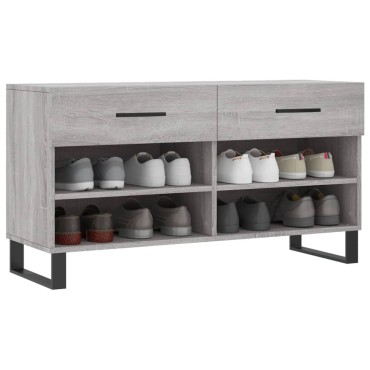 vidaXL Παπουτσοθήκη Γκρι Sonoma 102x35x55cm από Επεξεργασμένο Ξύλο