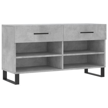 vidaXL Παπουτσοθήκη Γκρι Σκυρ. 102x35x55cm από Επεξεργασμένο Ξύλο