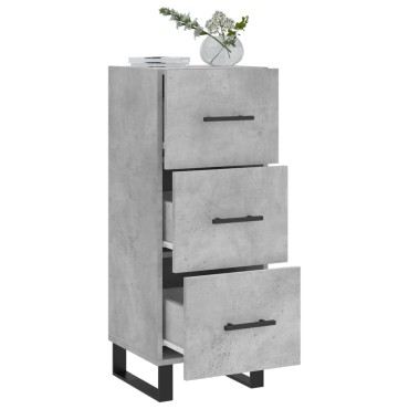 vidaXL Ντουλάπι Γκρι Σκυροδέματος 34,5x34x90cm Επεξεργασμένο Ξύλο 1 τεμ.
