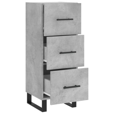 vidaXL Ντουλάπι Γκρι Σκυροδέματος 34,5x34x90cm Επεξεργασμένο Ξύλο 1 τεμ.