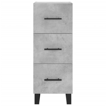 vidaXL Ντουλάπι Γκρι Σκυροδέματος 34,5x34x90cm Επεξεργασμένο Ξύλο 1 τεμ.