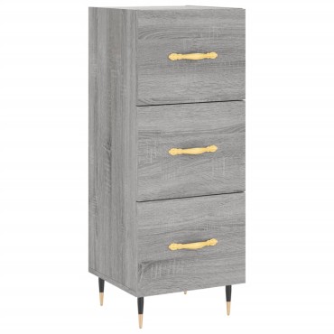 vidaXL Ντουλάπι Γκρι Sonoma 34,5x34x90cm από Επεξεργασμένο Ξύλο 1 τεμ.
