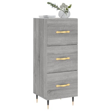 vidaXL Ντουλάπι Γκρι Sonoma 34,5x34x90cm από Επεξεργασμένο Ξύλο 1 τεμ.