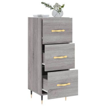 vidaXL Ντουλάπι Γκρι Sonoma 34,5x34x90cm από Επεξεργασμένο Ξύλο 1 τεμ.