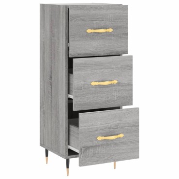 vidaXL Ντουλάπι Γκρι Sonoma 34,5x34x90cm από Επεξεργασμένο Ξύλο 1 τεμ.