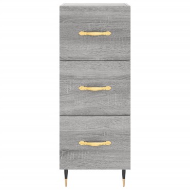 vidaXL Ντουλάπι Γκρι Sonoma 34,5x34x90cm από Επεξεργασμένο Ξύλο 1 τεμ.