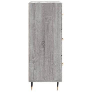 vidaXL Ντουλάπι Γκρι Sonoma 34,5x34x90cm από Επεξεργασμένο Ξύλο 1 τεμ.
