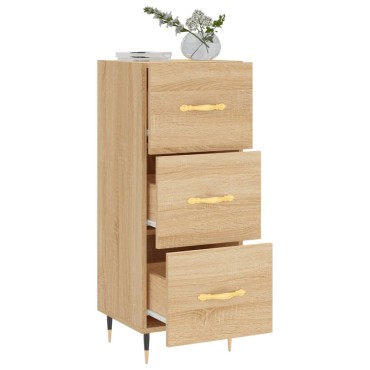 vidaXL Ντουλάπι Sonoma Δρυς 34,5x34x90cm από Επεξεργασμένο Ξύλο 1 τεμ.