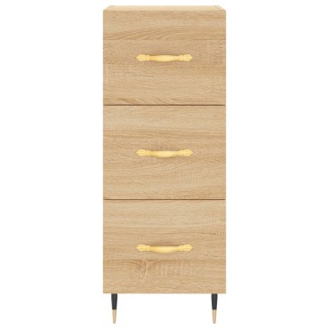 vidaXL Ντουλάπι Sonoma Δρυς 34,5x34x90cm από Επεξεργασμένο Ξύλο 1 τεμ.