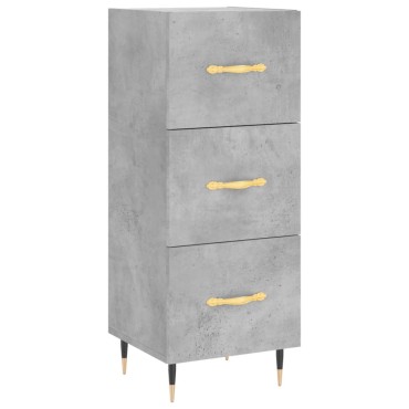 vidaXL Ντουλάπι Γκρι Σκυροδέματος 34,5x34x90cm Επεξεργασμένο Ξύλο 1 τεμ.