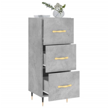 vidaXL Ντουλάπι Γκρι Σκυροδέματος 34,5x34x90cm Επεξεργασμένο Ξύλο 1 τεμ.