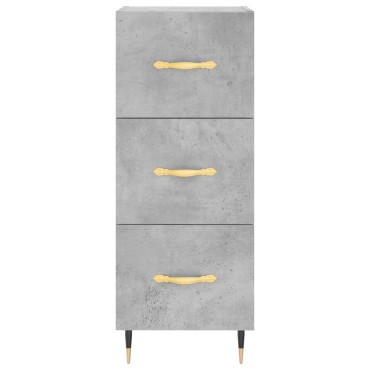 vidaXL Ντουλάπι Γκρι Σκυροδέματος 34,5x34x90cm Επεξεργασμένο Ξύλο 1 τεμ.