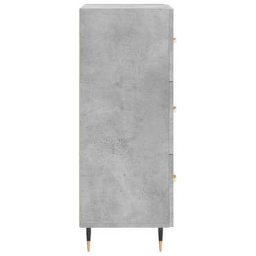 vidaXL Ντουλάπι Γκρι Σκυροδέματος 34,5x34x90cm Επεξεργασμένο Ξύλο 1 τεμ.