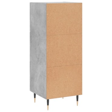 vidaXL Ντουλάπι Γκρι Σκυροδέματος 34,5x34x90cm Επεξεργασμένο Ξύλο 1 τεμ.