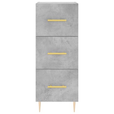 vidaXL Ντουλάπι Γκρι Σκυροδέματος 34,5x34x90cm Επεξεργασμένο Ξύλο 1 τεμ.