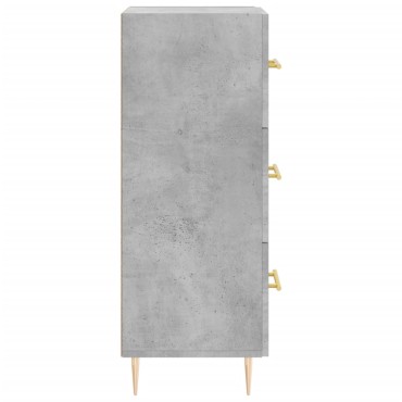 vidaXL Ντουλάπι Γκρι Σκυροδέματος 34,5x34x90cm Επεξεργασμένο Ξύλο 1 τεμ.