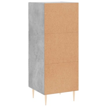 vidaXL Ντουλάπι Γκρι Σκυροδέματος 34,5x34x90cm Επεξεργασμένο Ξύλο 1 τεμ.