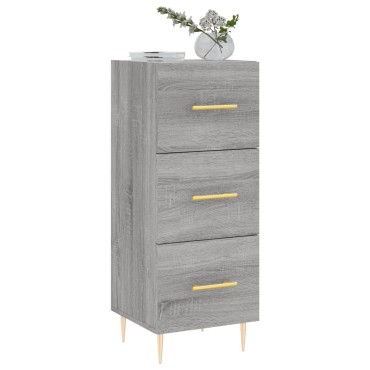 vidaXL Ντουλάπι Γκρι Sonoma 34,5x34x90cm από Επεξεργασμένο Ξύλο 1 τεμ.