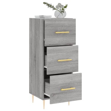 vidaXL Ντουλάπι Γκρι Sonoma 34,5x34x90cm από Επεξεργασμένο Ξύλο 1 τεμ.