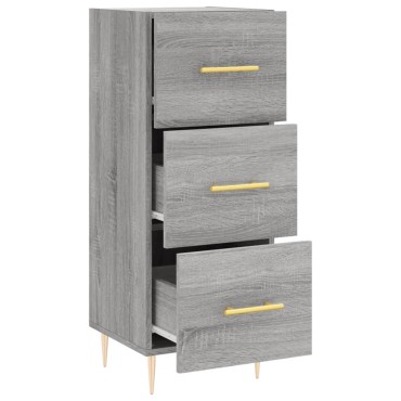 vidaXL Ντουλάπι Γκρι Sonoma 34,5x34x90cm από Επεξεργασμένο Ξύλο 1 τεμ.