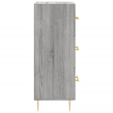 vidaXL Ντουλάπι Γκρι Sonoma 34,5x34x90cm από Επεξεργασμένο Ξύλο 1 τεμ.