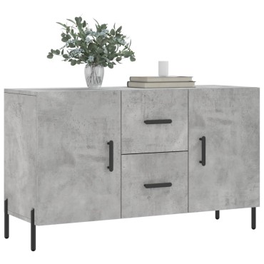 vidaXL Ντουλάπι Γκρι Σκυροδέματος 100x36x60cm Επεξεργασμένο Ξύλο 1 τεμ.