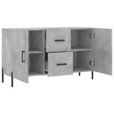vidaXL Ντουλάπι Γκρι Σκυροδέματος 100x36x60cm Επεξεργασμένο Ξύλο 1 τεμ.