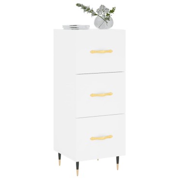 vidaXL Ντουλάπι Λευκό 34,5x34x90cm από Επεξεργασμένο Ξύλο 1 τεμ.