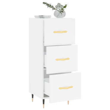 vidaXL Ντουλάπι Λευκό 34,5x34x90cm από Επεξεργασμένο Ξύλο 1 τεμ.