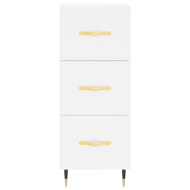 vidaXL Ντουλάπι Λευκό 34,5x34x90cm από Επεξεργασμένο Ξύλο 1 τεμ.