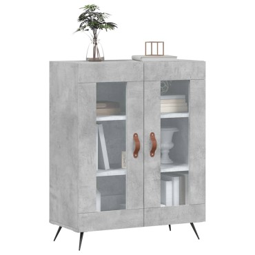 vidaXL Ντουλάπι Γκρι Σκυροδέματος 69,5x34x90cm Επεξεργασμένο Ξύλο 1 τεμ.
