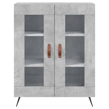 vidaXL Ντουλάπι Γκρι Σκυροδέματος 69,5x34x90cm Επεξεργασμένο Ξύλο 1 τεμ.