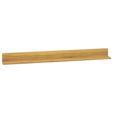vidaXL Ράφια Τοίχου 2 τεμ. 110x10x10cm από Μασίφ Ξύλο Teak
