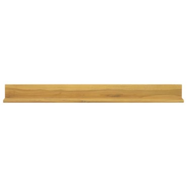 vidaXL Ράφια Τοίχου 2 τεμ. 110x10x10cm από Μασίφ Ξύλο Teak