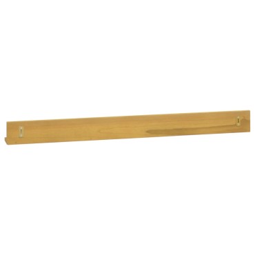 vidaXL Ράφια Τοίχου 2 τεμ. 110x10x10cm από Μασίφ Ξύλο Teak
