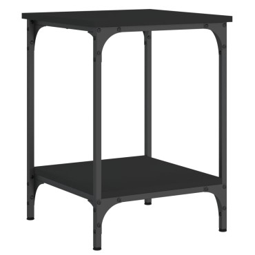 vidaXL Τραπεζάκι Σαλονιού Μαύρο 40x40x55cm Επεξεργασμένο Ξύλο 1 τεμ.