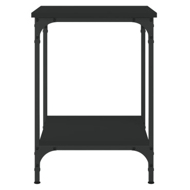 vidaXL Τραπεζάκι Σαλονιού Μαύρο 40x40x55cm Επεξεργασμένο Ξύλο 1 τεμ.