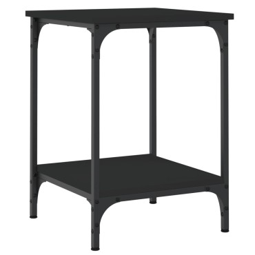 vidaXL Τραπεζάκι Σαλονιού Μαύρο 40x40x55cm Επεξεργασμένο Ξύλο 1 τεμ.
