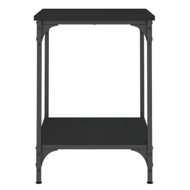 vidaXL Τραπεζάκι Σαλονιού Μαύρο 40x40x55cm Επεξεργασμένο Ξύλο 1 τεμ.