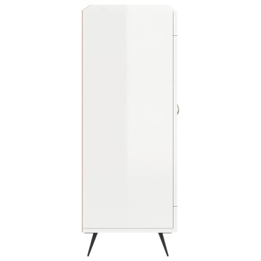 vidaXL Ντουλάπι Γυαλιστερό Λευκό 69,5x34x90cm Επεξεργασμένο Ξύλο 1 τεμ.