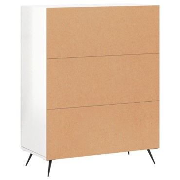 vidaXL Ντουλάπι Γυαλιστερό Λευκό 69,5x34x90cm Επεξεργασμένο Ξύλο 1 τεμ.
