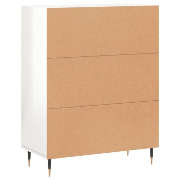 vidaXL Ντουλάπι Γυαλιστερό Λευκό 69,5x34x90cm Επεξεργασμένο Ξύλο 1 τεμ.