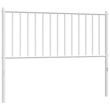 vidaXL Κεφαλάρι Λευκό Μεταλλικό 112x3x90cm 1 τεμ.