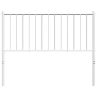 vidaXL Κεφαλάρι Λευκό Μεταλλικό 112x3x90cm 1 τεμ.